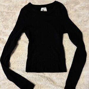H&M Black Long-Sleeve Top
